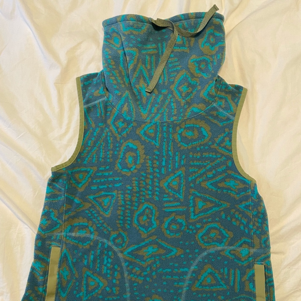 Toad & Co Fleece Printed Vest Pullover Size M